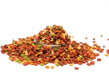Different types of dry food for pets