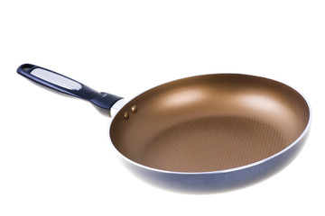 Close-up of the teflon frying pan isolated