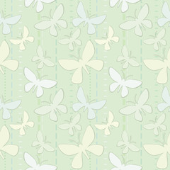 Seamless texture with butterflies