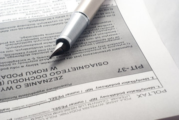 Obraz premium PIT,Rozliczenie roczne