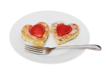 Heart shaped cakes