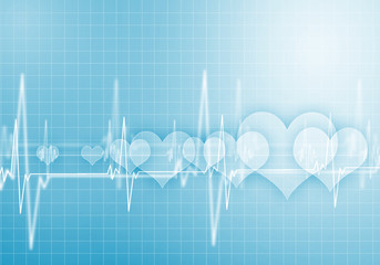 Heart beat illustration