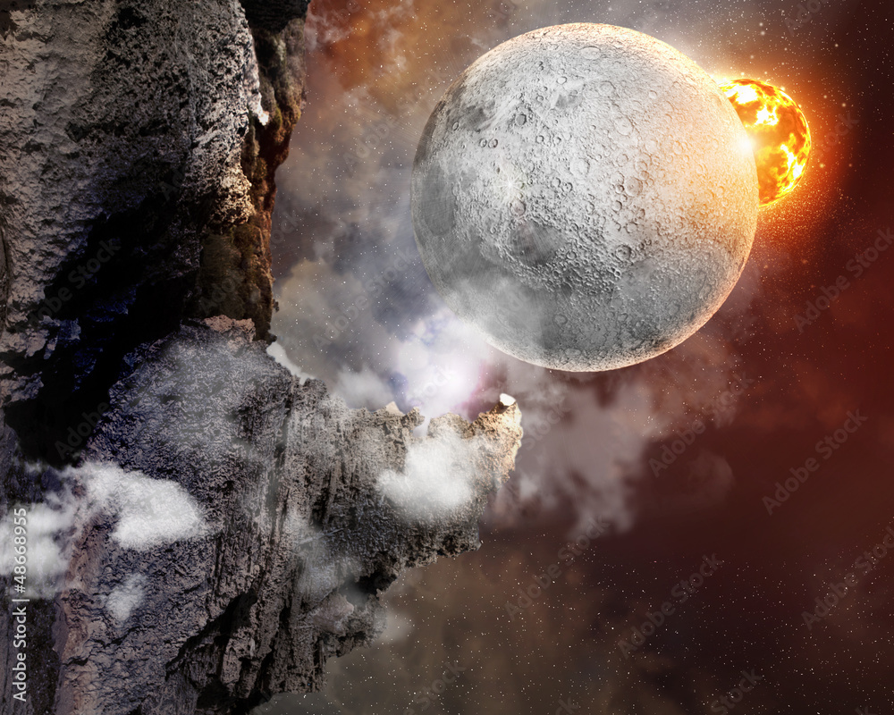 Canvas Prints image of planets in space