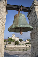 Fototapeta premium Bronze bell in Chersonesos in Crimea, Ukraine