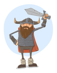 Cartoon viking