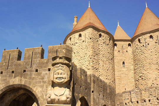 Dame Carcas of Carcassonne, France