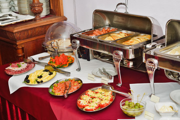 Breakfast at the hotel. Breakfast Buffet.