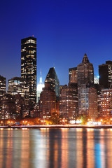 Fototapeta na wymiar New York City Manhattan skyline midtown