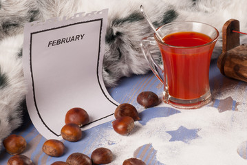 Cozy winter still life