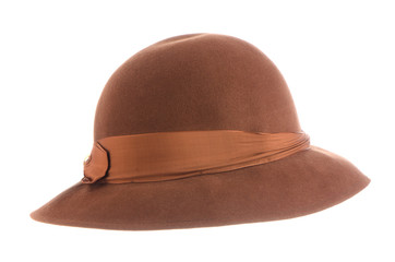 Brown vintage hat