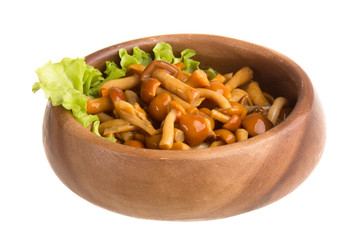 agaric honey at plate