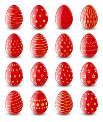 Set of Easter eggs