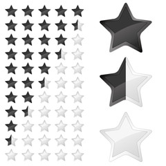 5 Sterne Bewertungssystem - Vektor