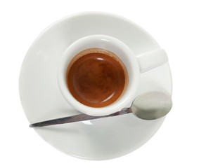 Cup with coffee espresso