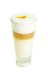 Latte isolated on white