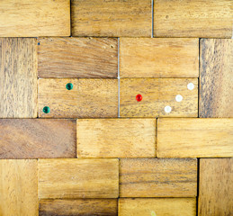 Wooden domino with 2013
