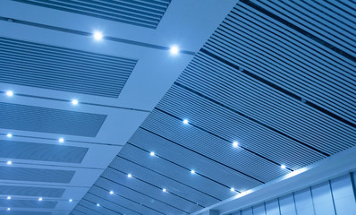 Office lobby ceiling