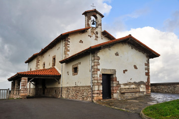 Fototapeta na wymiar Ermita de San Telmo w Zumaia, Gipuzkoa (Hiszpania)