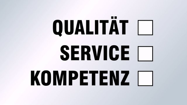 Qualität Service Kompetenz