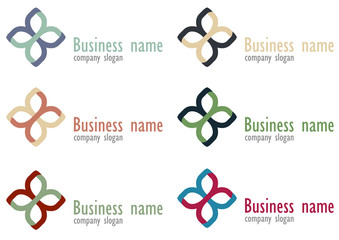 Business logo rosette design - 48682538