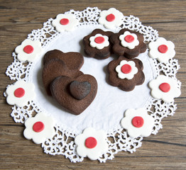 Biscuits with chocolate