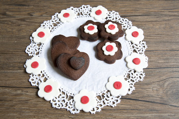 Biscuits with chocolate
