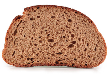 A slice of rye bread.
