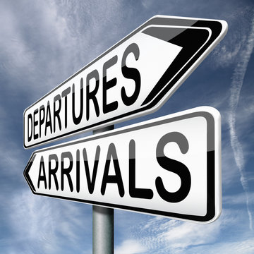 departures and arrivals
