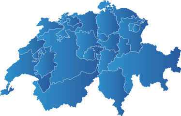Schweiz Karte Kantone