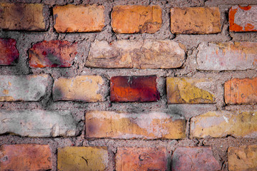 Background texture of a brick wall - obrazy, fototapety, plakaty