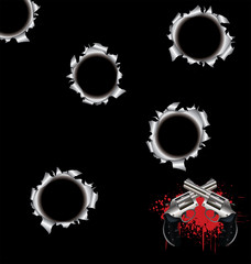Bullet holes