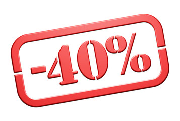 Cachet Remise -40%