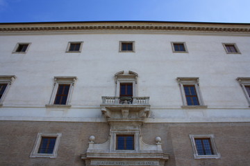 Fototapeta na wymiar The facade of the house