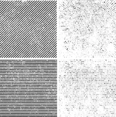 Grunge set stripe. Vector illustration. © miloje