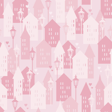 Sweet Home seamless pattern, vector illustration