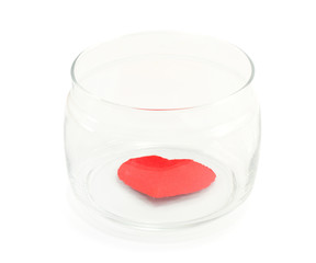 heart in a glass jar