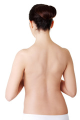 Young beauty nude women back