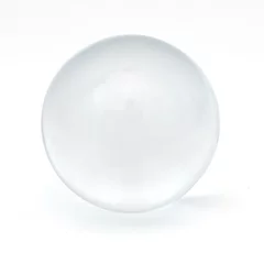 Afwasbaar Fotobehang Bol Clear glass ball