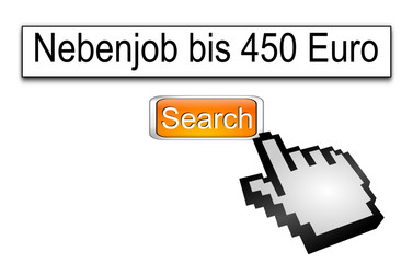 Fototapeta premium Internet Suche Nebenjob bis 450 Euro