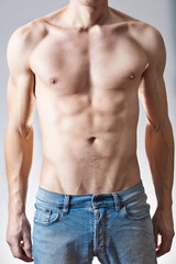Fototapeta premium mann muskel körper