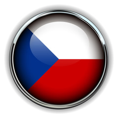 Czech Republic flag button