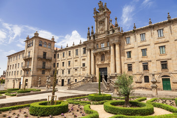 Convent of S Martino Pinario, Santiago de Compostela, Spain - obrazy, fototapety, plakaty
