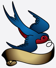 Swallow tattoo