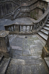 Staircase of S Martino Pinario church, Santiago de Compostela