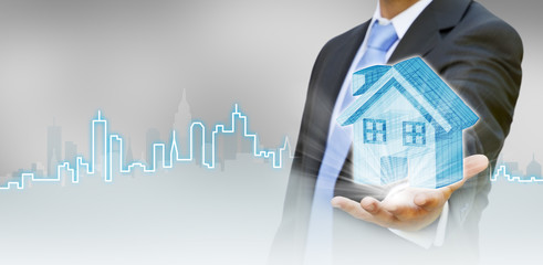 Businessman city concept