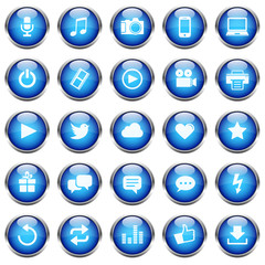 25 Vektor Icons // Homepage Buttons - Blue (02) - 48692772