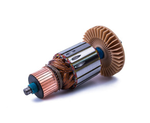 Copper Coils inside Electric Motor