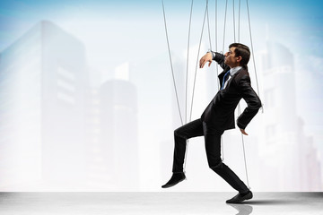 Puppet businessman