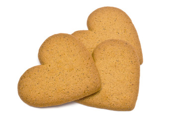 Gingerbread isolated on white