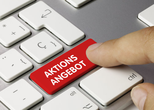 Aktions angebot tastatur. Finger